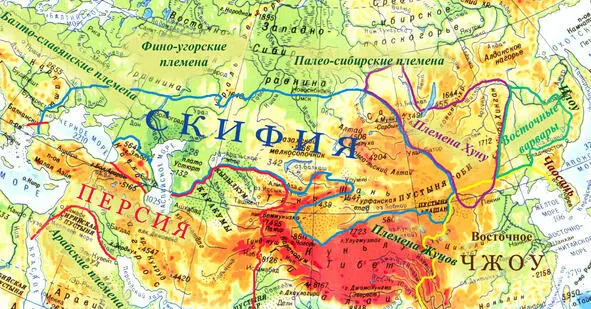 Рисунок 19 Евразия в IV веке до н э Зная непримиримую вражду кунов с - фото 20