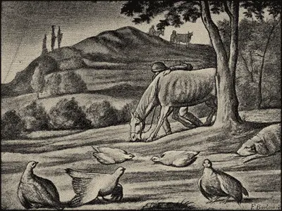 Охота скрадомъ изъза лошади Въ концѣ XVI столѣтiя Копія съ картины - фото 19