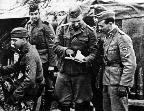 Немцы и голландцы из частей СС в боях под Нарвой весна 1944 В состав дивизии - фото 137