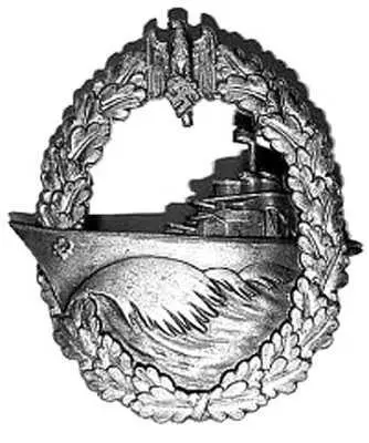 Знак Член команды эскадренного миноносца Ш ШААРSchaar Герд 531919 - фото 325