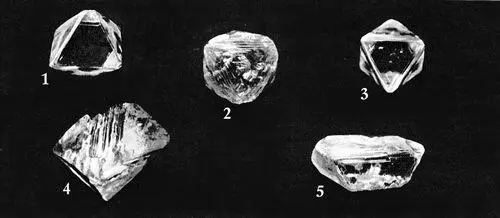 Якутские алмазы 1 Лучезарный 3760 кар 2 Комсомольский 4848 кар 3 - фото 196