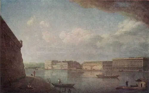 Ф Я Алексеев Вид набережной от Петропавловской крепости 1794 - фото 104