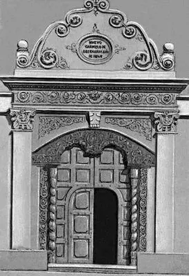 Портал жилого дома ныне в монастыре СанБернардо в Сальте 1762 - фото 54