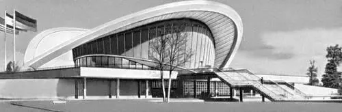 Берлин Западный Зал Конгрессхалле 1957 Архитектор X Стаббинс Берлин - фото 404