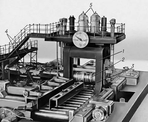 Рис 1 Макет блюминга 1 рабочая клеть 2 верхний валок 3 манипулятор - фото 50