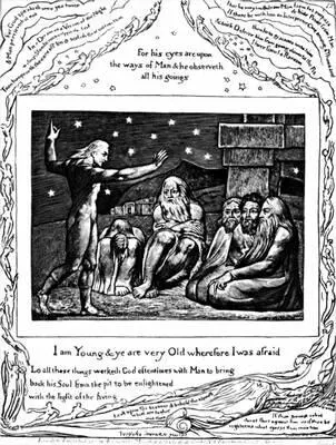 У Блейк Иллюстрации к Книге Иова Гравюра на меди 181825 У Блейк - фото 24
