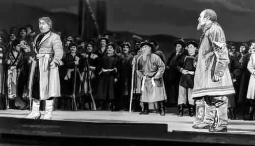 Сцена из оперы Побратимы Д Д Аюшеева Бурятский театр оперы и балета 1958 - фото 146