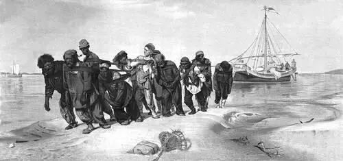 Бурлаки на Волге Картина И Е Репина 187073 Русский музей Ленинград - фото 94