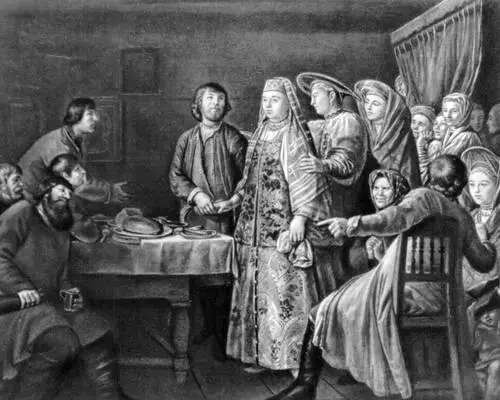 М Шибанов Празднество свадебного договора 1777 Третьяковская галерея - фото 21