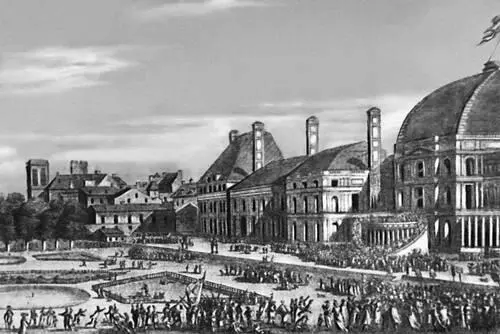 Праздник Верховного существа 8 июня 1794 Гравюра Берто Верховное грузинское - фото 540