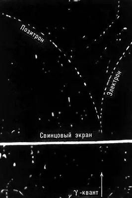 Образование пары позитронэлектрон в камере Вильсона Видны следы позитрона и - фото 117