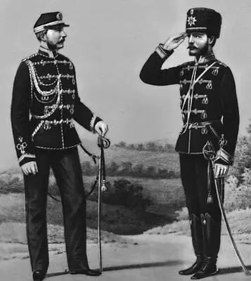 Офицер и унтерофицер гвардейских гусарских полков 187782 Рядовые и - фото 8