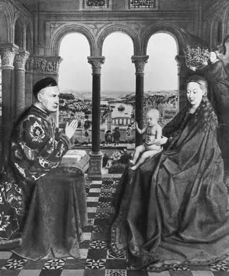 Ян ван Эйк Богоматерь канцлера Ролена Ок 1436 Лувр Париж Микелоццо - фото 191
