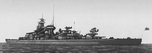Корабли иностранных флотов периода 2й мировой войны 1939 45 Линейный корабль - фото 130
