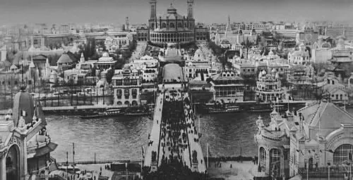 Выставка в Париже 1900 Общий вид с Эйфелевой башни Павильон США на выставке - фото 100