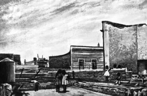 М А Руис Плоские крыши 1950е гг Керамический индейский сосуд с - фото 162