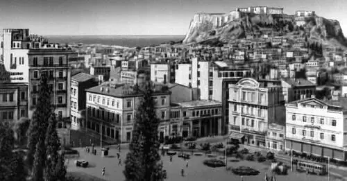 Афины Площадь Синтагма А Константинидис Мотель в Калабаке 1962 Сцена из - фото 375
