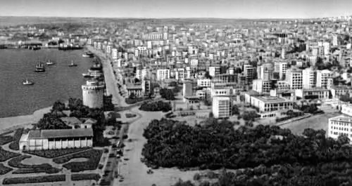 Салоники Вид части города и порта В Семерцидис На жатве Гравюра на - фото 383
