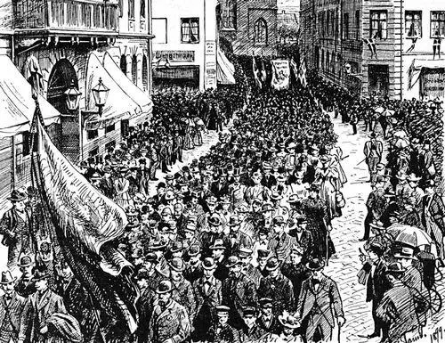 Одна из первых первомайских демонстраций датских трудящихся Орхус 1899 Рис - фото 162