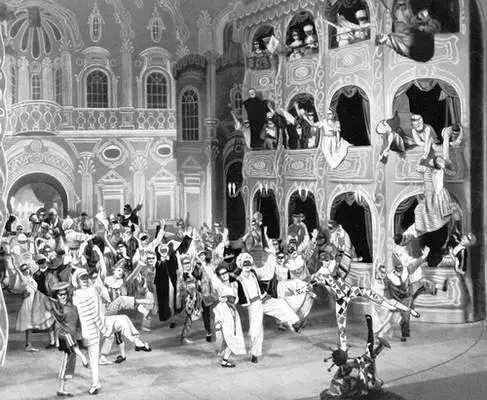 Сцена из оперы Маскарад К Нильсена Королевский театр 1957 Интерьер - фото 176
