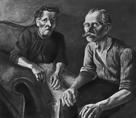 О Дикс Портрет родителей 1921 Публичное художественное собрание Базель - фото 61
