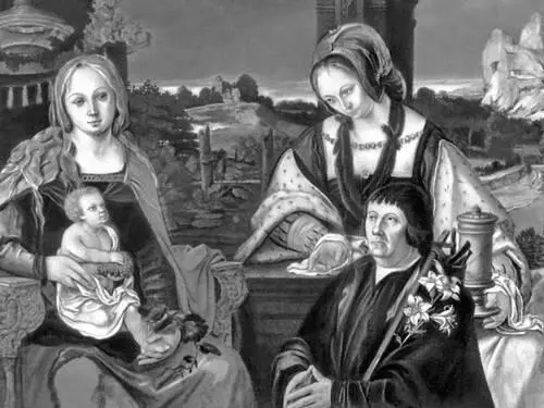 Лука Лейденский Богоматерь с младенцем Магдалина и донатор Правая часть - фото 157
