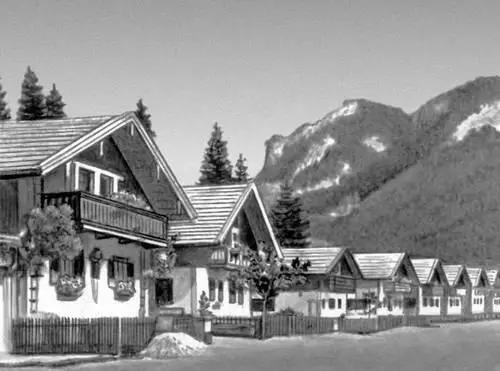 Деревня в Верхней Баварии ФРГ Одна из улиц посёлка Диевского совхоза - фото 189