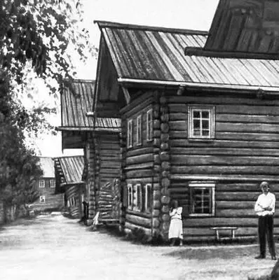 Деревянная архитектура Улица в селе Сеймосово Архангельской обл - фото 226