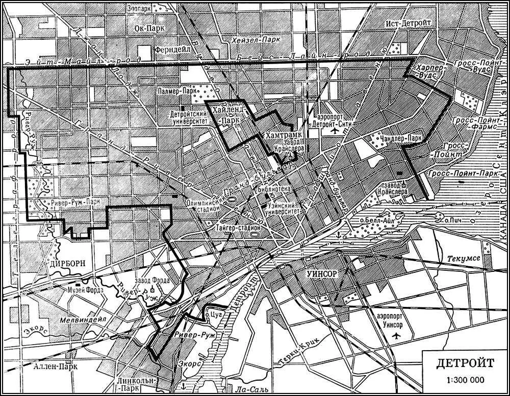 Детройт План города Детройтская финансовая группа Детройтская - фото 295