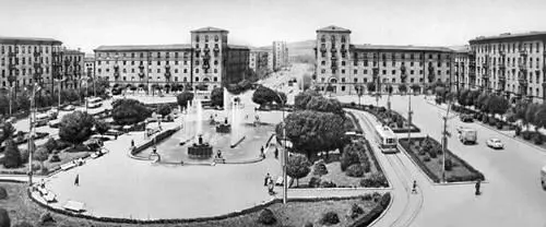 Площадь Спандаряна О М Шокорев Кафе Крунк в Ереване 1965 Церковь - фото 21