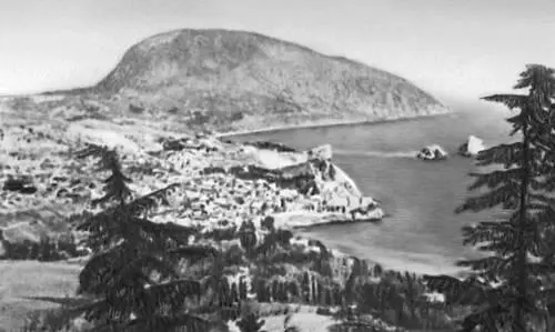 Южное побережье Крыма на заднем плане гора Аюдаг Среднегорные Восточные - фото 13