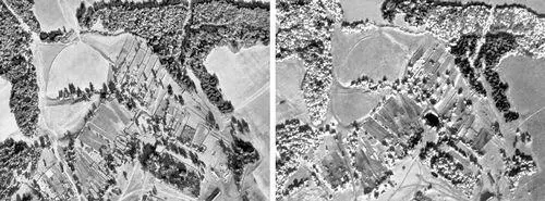 Аэроснимки одного и того же участка местности слева обычный справа - фото 441