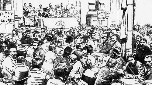 Брюссельский конгресс 2го Интернационала 1891 Рисунок Ф Дрико 1891 Ф - фото 387