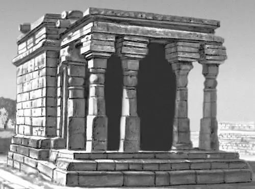 Храм 17 в Санчи 5 в Дворец Бир Сингх Део в Датии Ок 1620 - фото 82