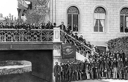 Делегаты Базельского конгресса 1го Интернационала 1869 Интернационал 2 - фото 386