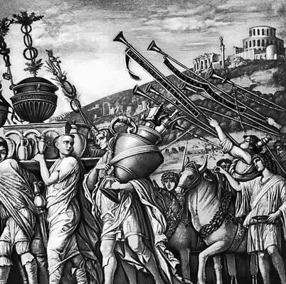 А Мантенья Триумф Цезаря Картон 1485 88 Хэмптонкорт Лондон - фото 230
