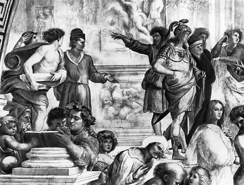 Рафаэль Афинская школа Фреска в Станца делла Сеньятура в Ватикане 150911 - фото 25