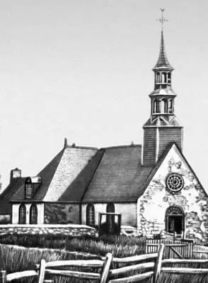 Церковь в СенЛоране на острове Орлеан близ Квебека 16951708 Ванкувер Вид - фото 528