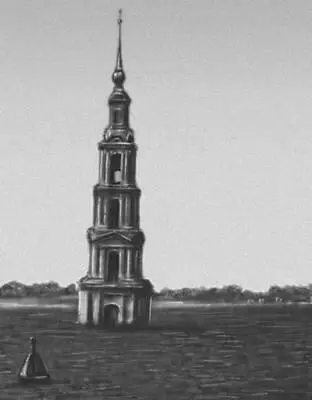 Волга Угличское водохранилище у Калязина в районе Макарьевского монастыря - фото 386