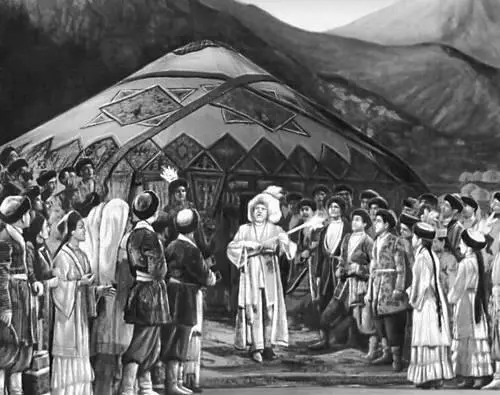 Казахская ССР Сцены из спектаклей Казахского театра оперы и балета им Абая - фото 179