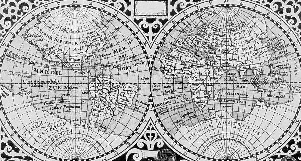 Карта мира из Атласа Г Меркатора в издании 1606 Часть карты Московской - фото 966