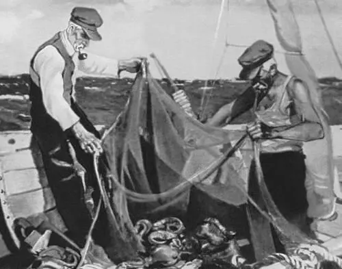 Э Ф Калнынь После лова 1947 Художественный музей Латвийской ССР Рига - фото 352