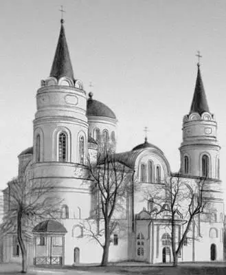 СпасоПреображенский собор в Чернигове Западный фасад Начат до 1036 Св - фото 57