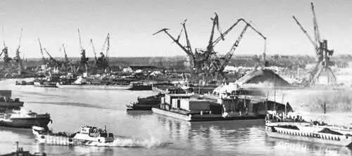 Город Печора Речной порт В В Поляков В тундре Линогравюра 1959 - фото 349