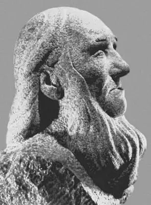 Я Коорт Эстонский старик Гранит 1923 гипс 191718 Художественный - фото 682