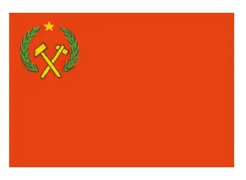 Флаг государственный Конго Маска народа баяка Дерево волокно пальмы - фото 498