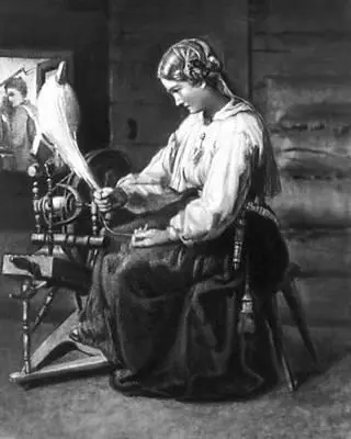 Й Кёлер Пряха Оборванная нить Акварель 1863 Художественный музей - фото 22