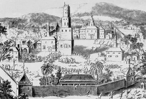 Взятие Астрахани войсками С Т Разина Гравюра из книги Я Стрейса 1676 - фото 205