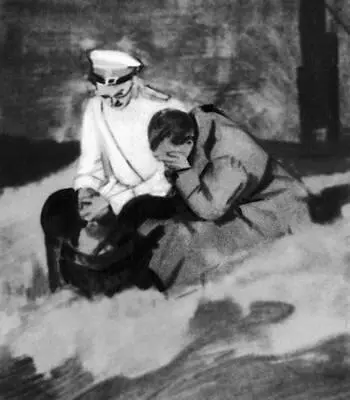 А И Куприн Поединок Илл Д А Дубинского темпера цветной мел 195960 - фото 247