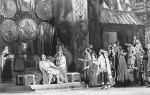 Сцена из оперы Банюта Алфреда Калниня 1953 С Озолиня Предметы из - фото 273